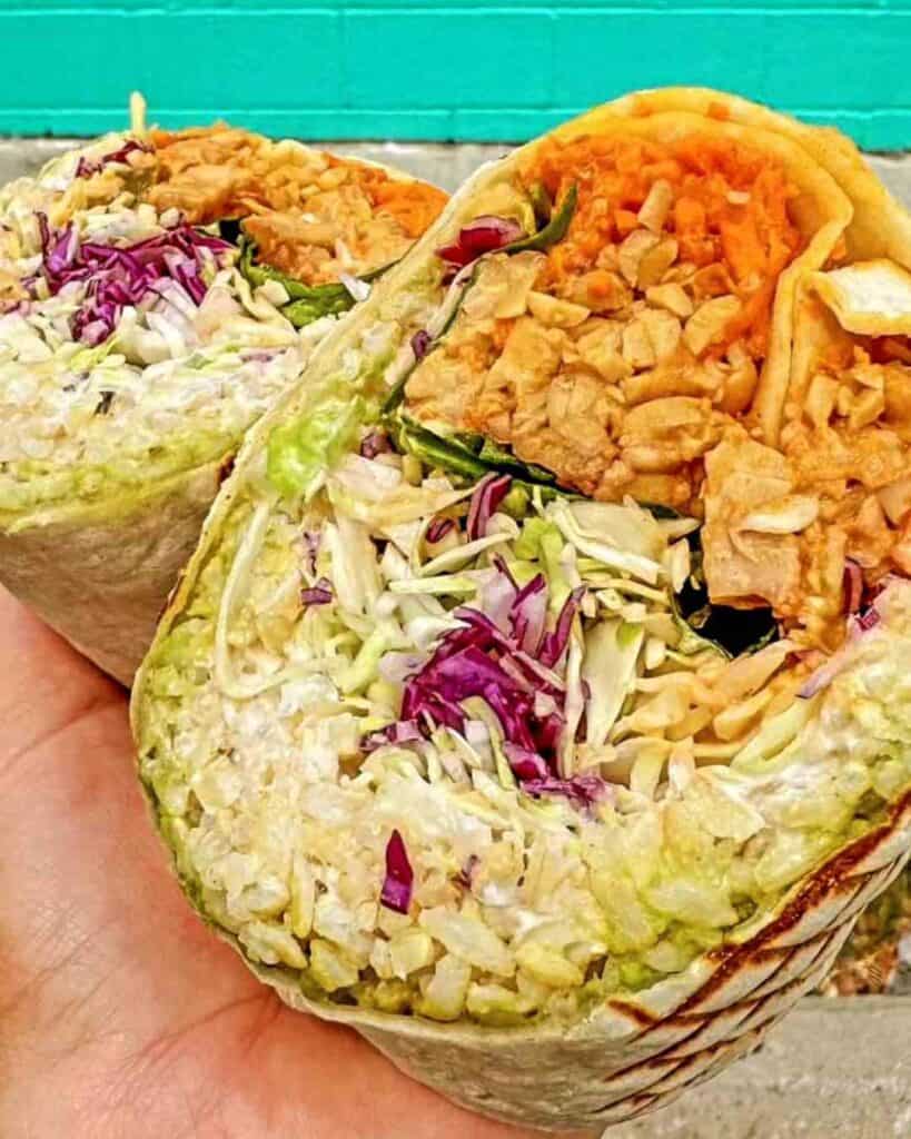 Vegan food at The Vegan Yacht in Austin