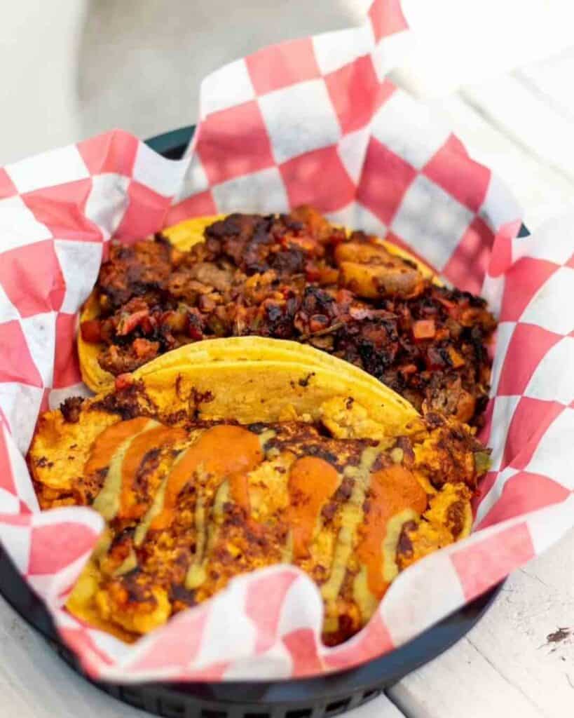 Vegan food at The Vegan Nom in Austin