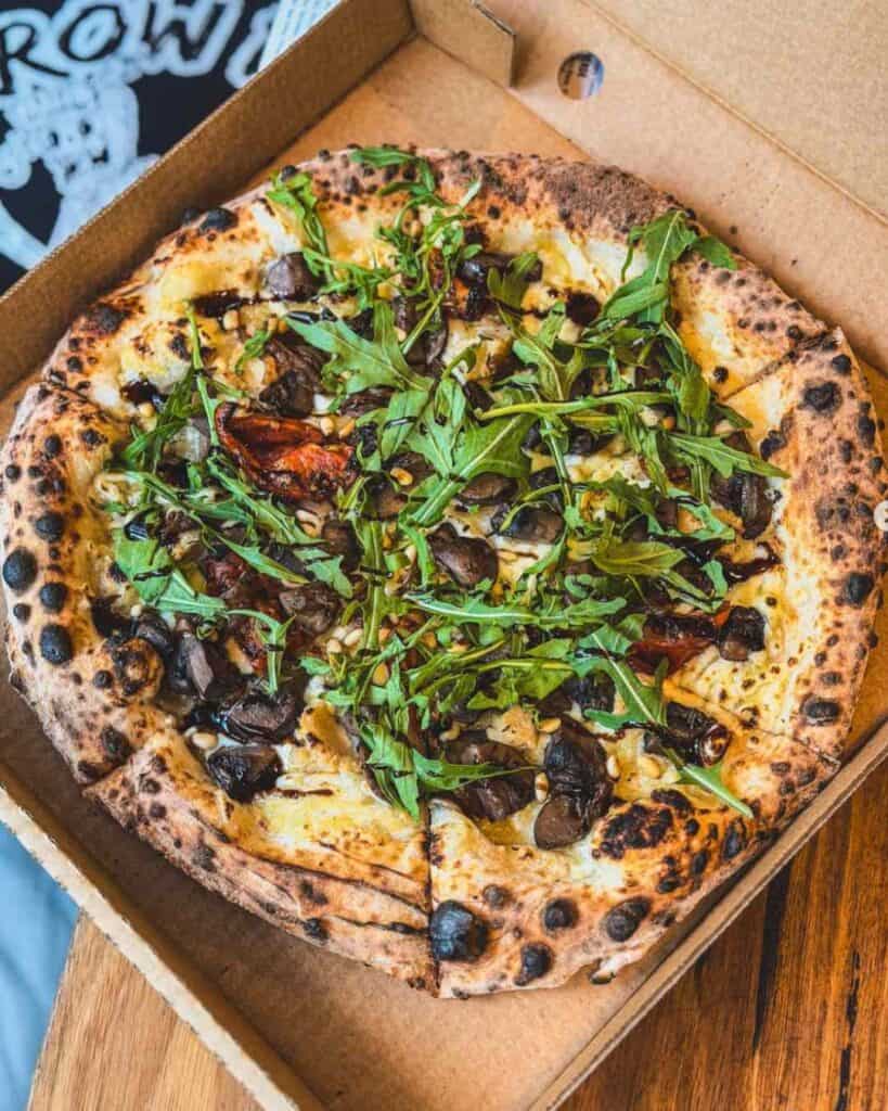 Vegan food at Red Sparrow Pizza in Melbourne