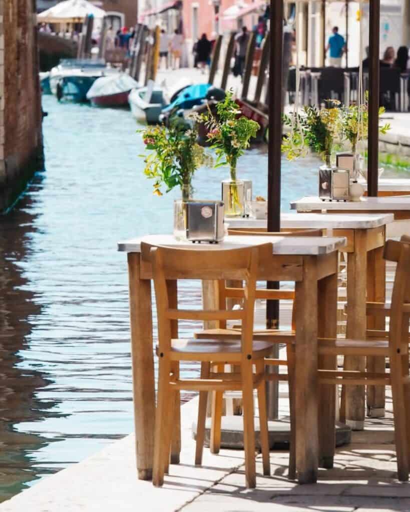 Vegan food at Sullaluna Libreria & Bistrot in Venice