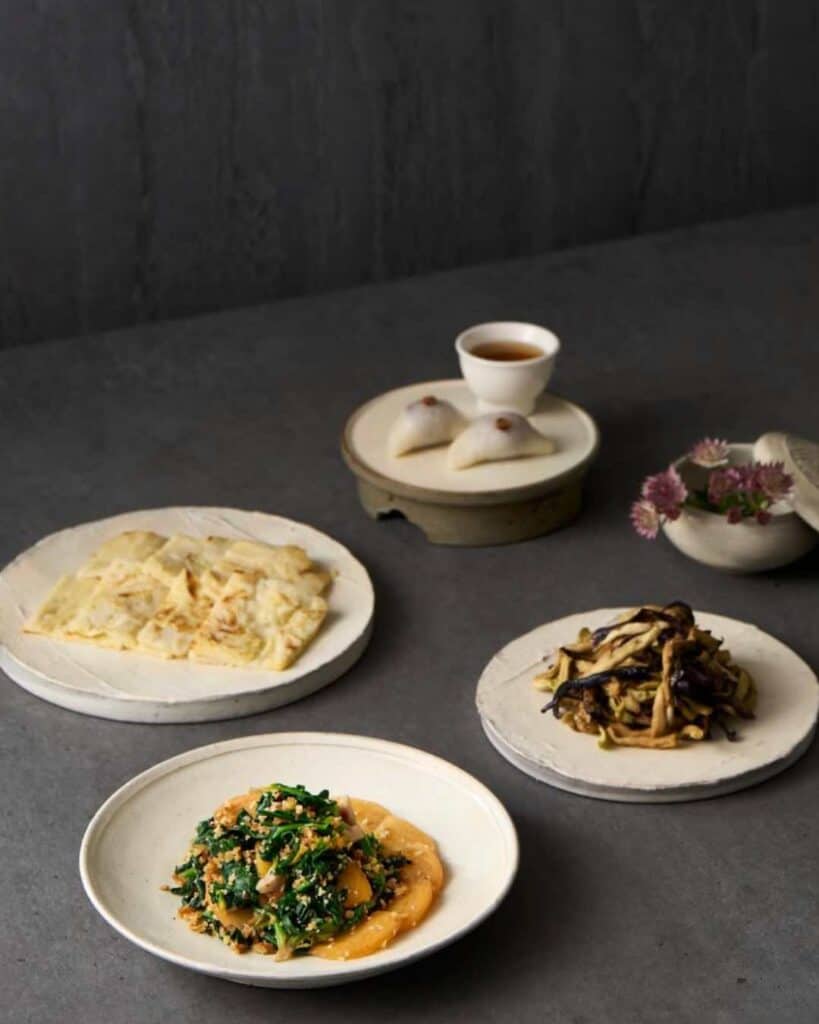 Vegan food at Balwoo Gongyang in Seoul