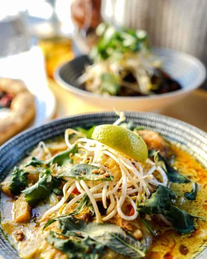Vegan food at Vegie Bar in Melbourne