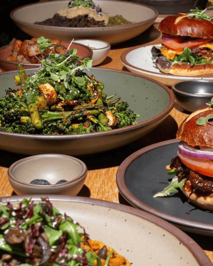 Plant-based comfort food at Aunts et Uncles, a vegan cafe and concept shop in Flatbush, Brooklyn