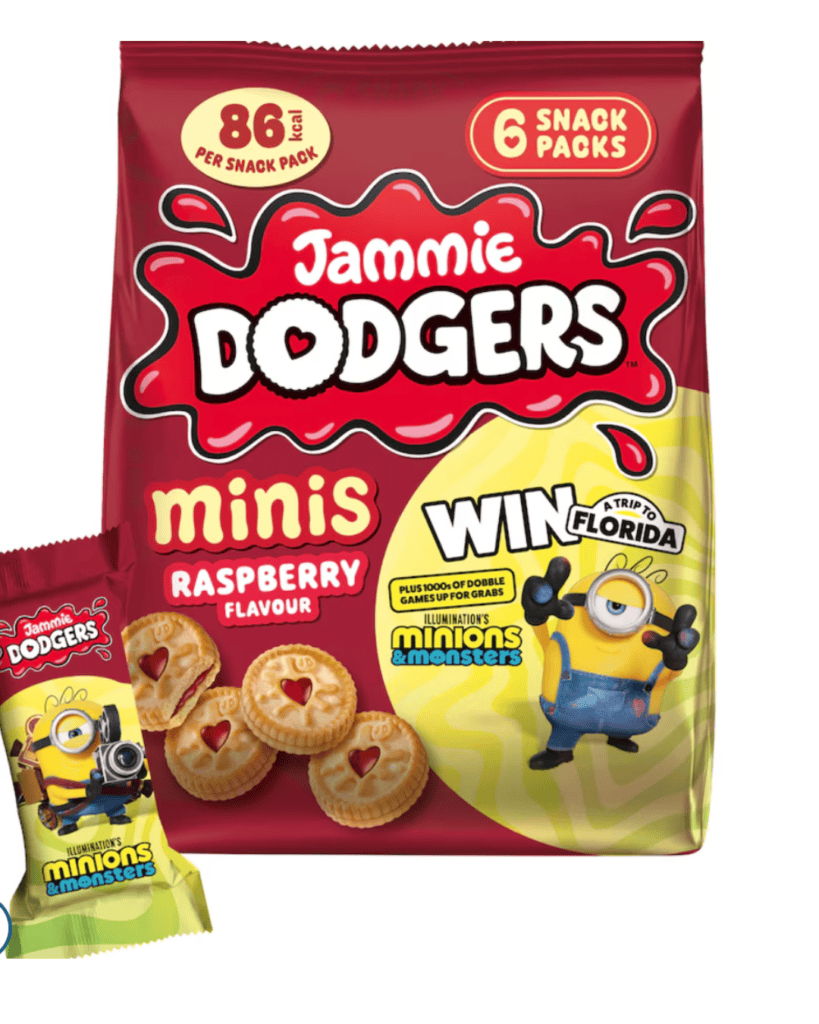 Jammie Dodger Minis snack packs
