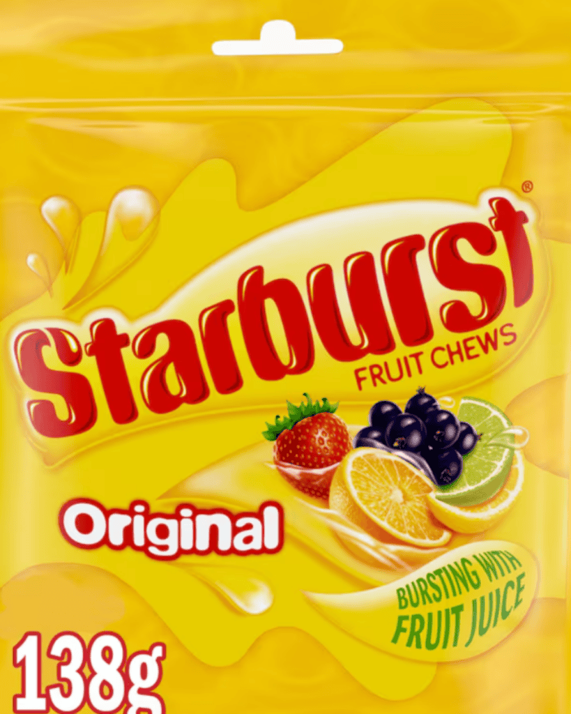 Starburst individually wrapped chews