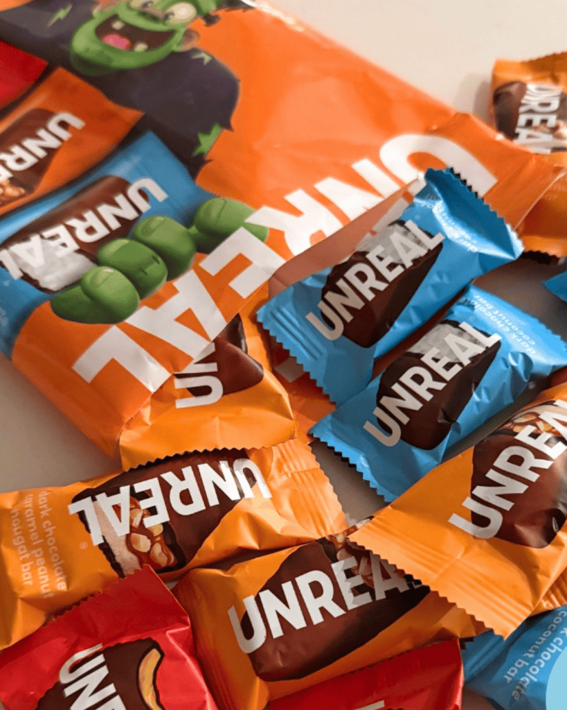 UNREAL Halloween boxes of vegan chocolate