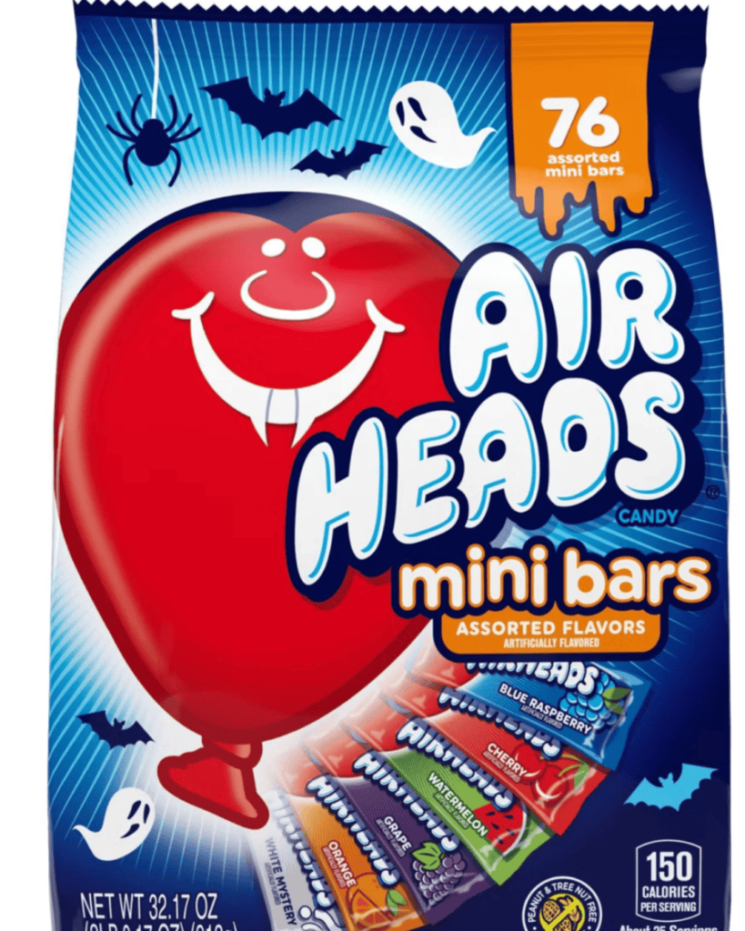 Airheads mini bars Halloween bag